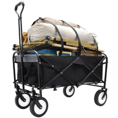 Collapsible Folding Carriage For Camping, Shopping, Sports, Decoration, Fishing Support ATV Utility Vehicle